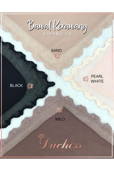 KERAWANG BIDANG 50 - PEARL WHITE